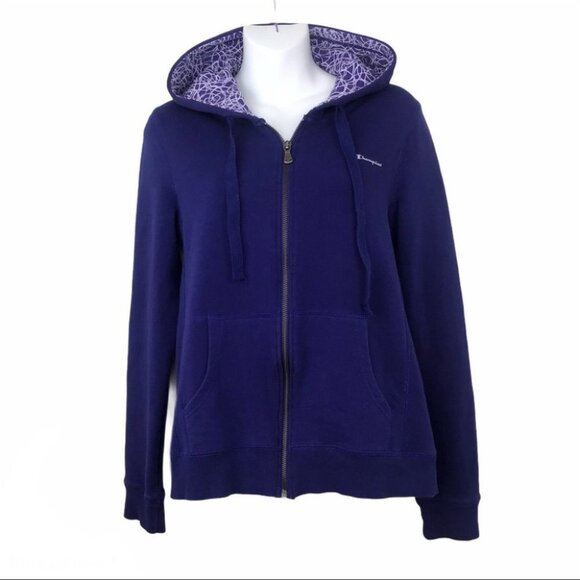Champion women Zip up purple Hoodie S - Picture 2 of 13